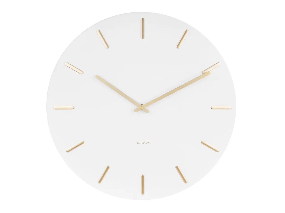 Karlsson Wanduhr Charm small white